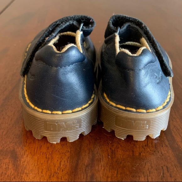 Dr. Martens Navy Leather Velcro Strap Shoes, Toodler Size 7 - Picture 3 of 7